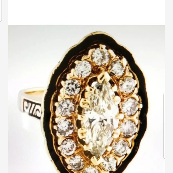 3carat antique diamond ring - Picture 2 of 7